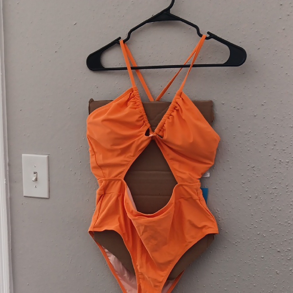 Cupshe Vibrant Orange Swimsuit